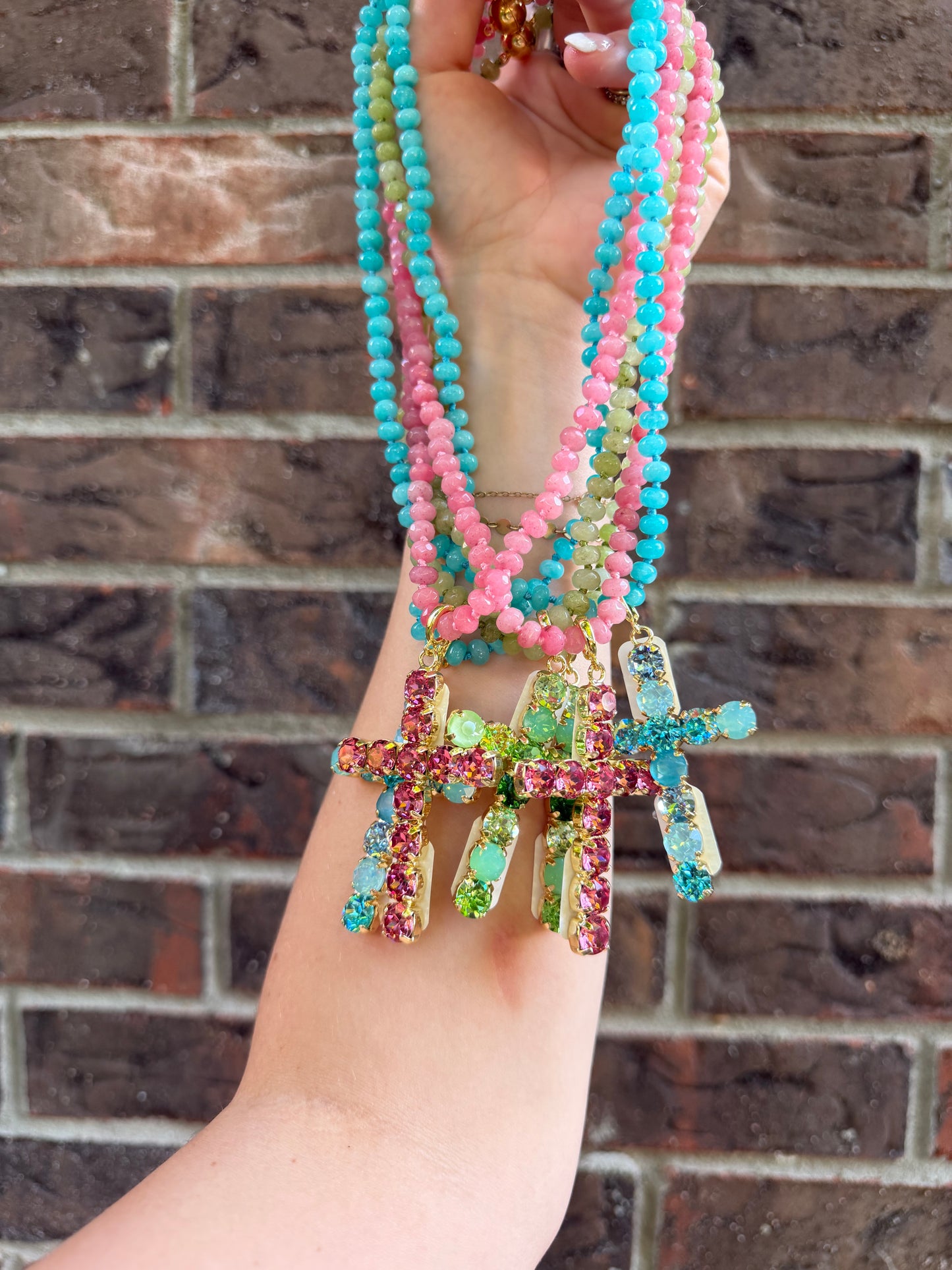Crystal Cross Necklace