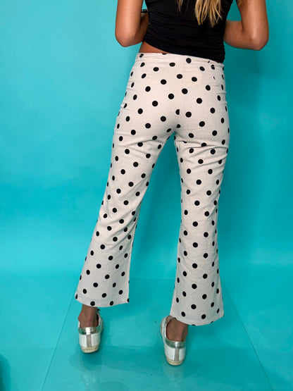Polka Dot Capri Pants