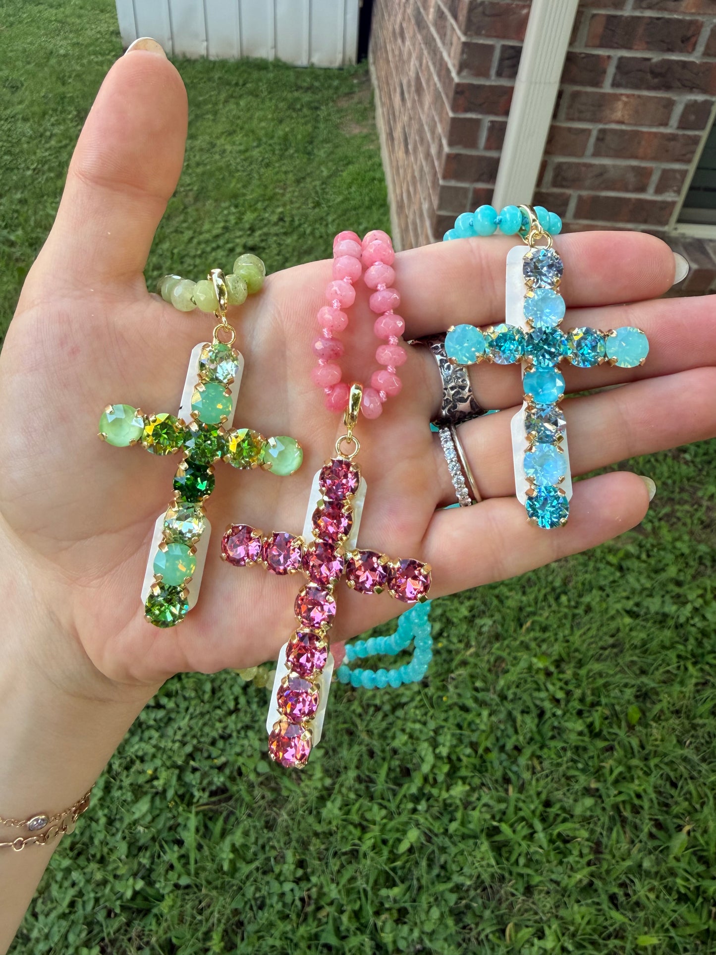 Crystal Cross Necklace