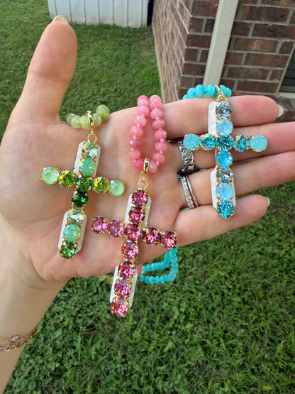 Crystal Cross Necklace
