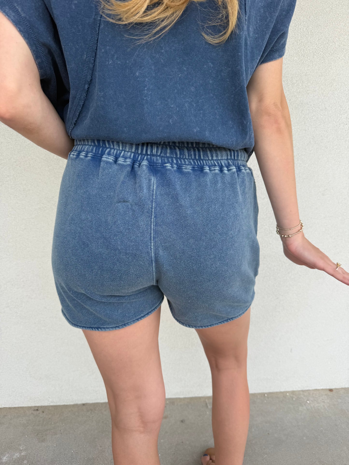 Acid Wash Lounge Shorts