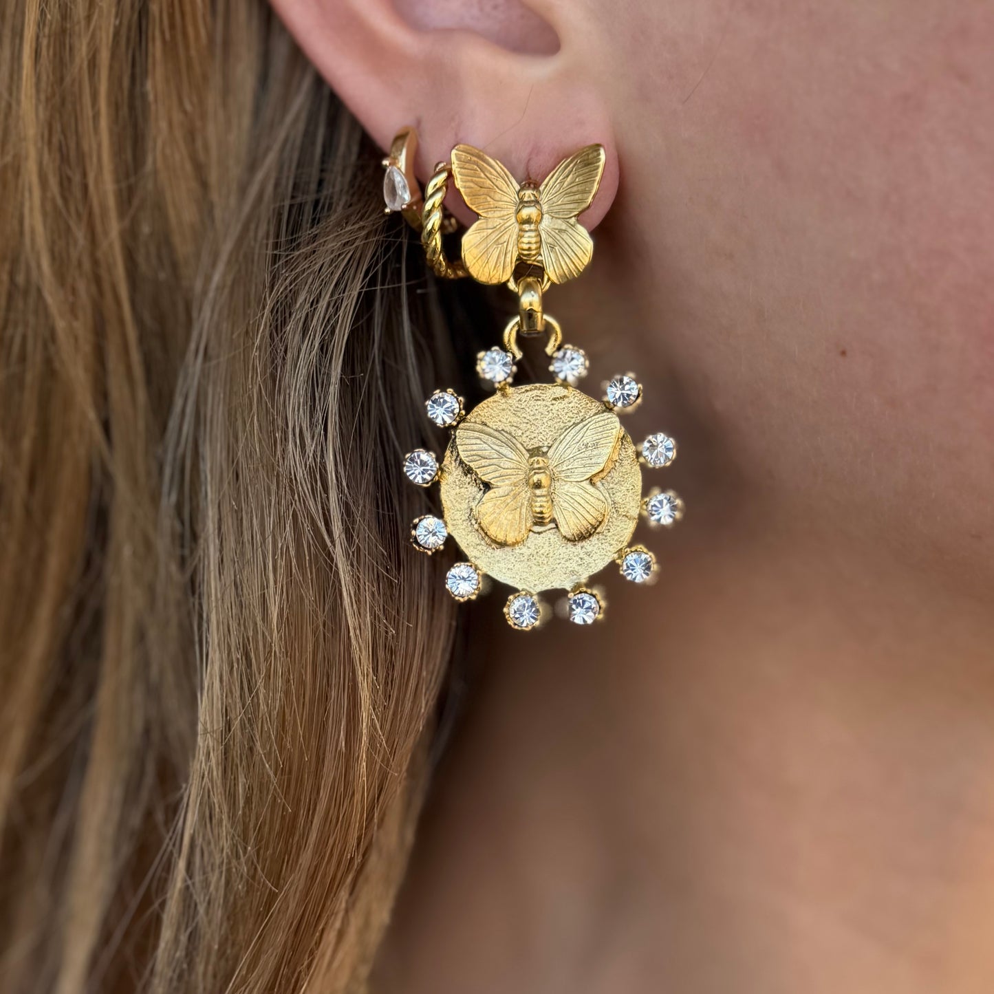 Earrings, The Flitter on Fire Dangles