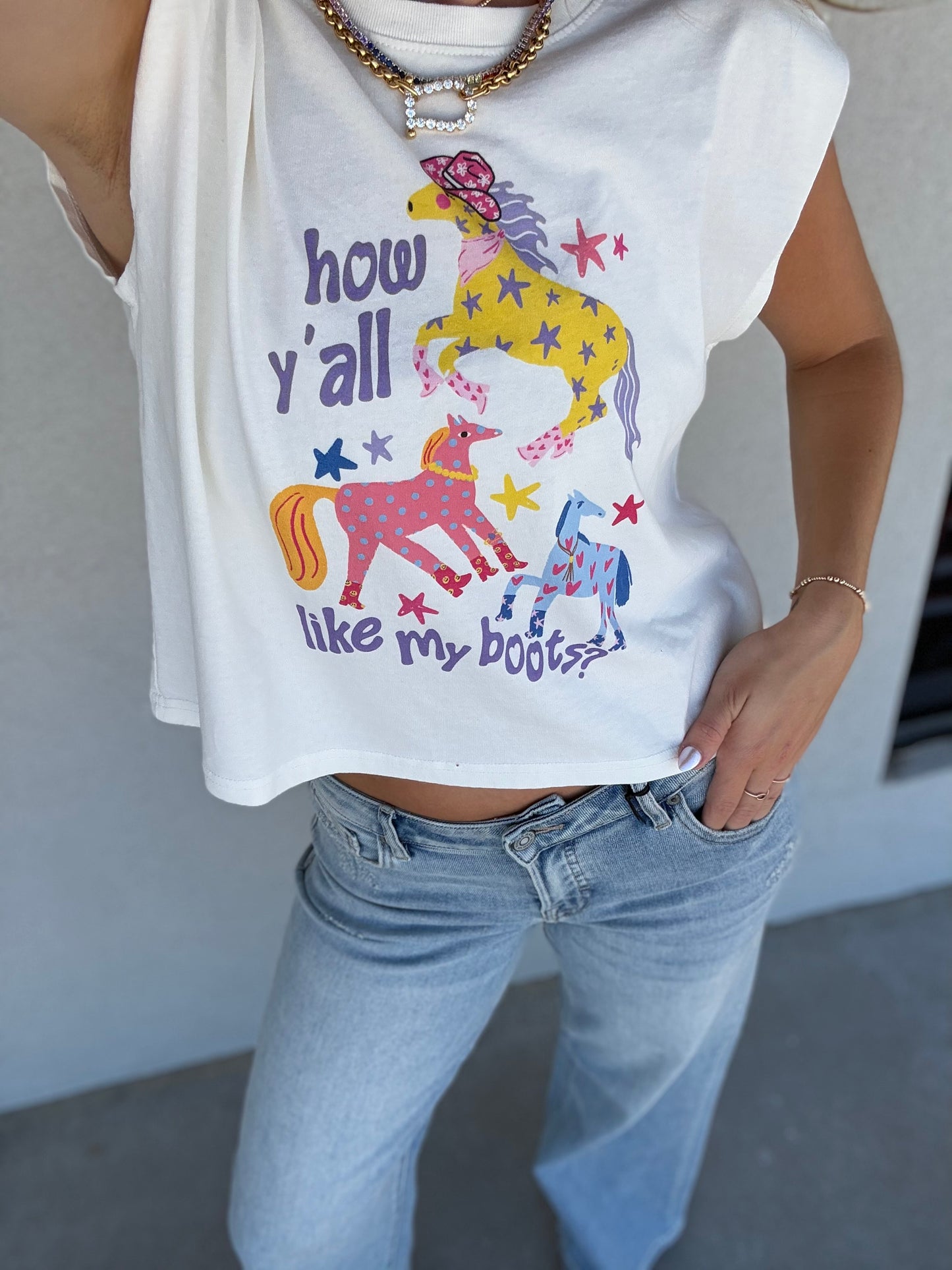 How Y’all Like My Boots Muscle Tee