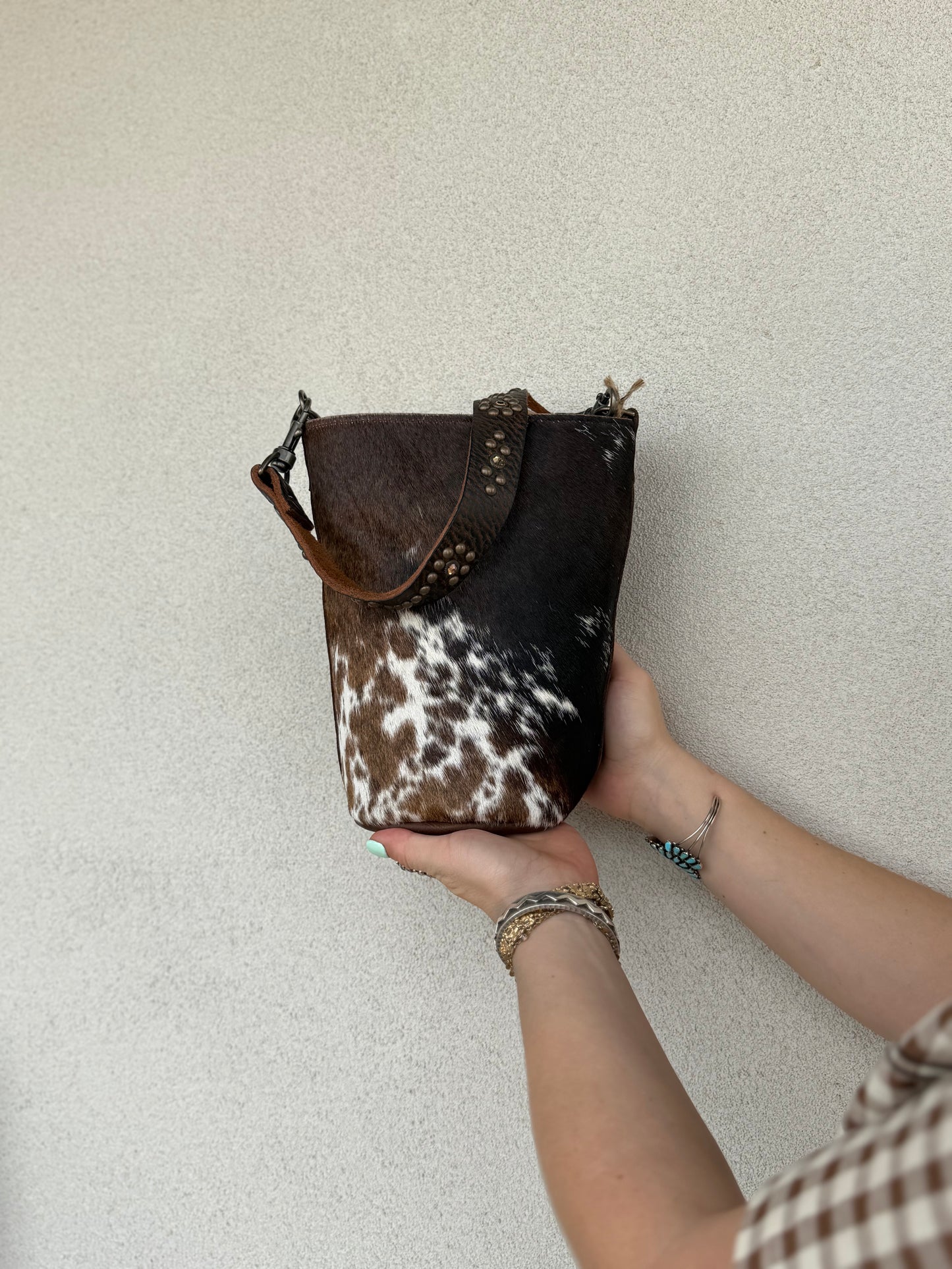 Two Bar West, Small Bucket with Half Hair on Hide
