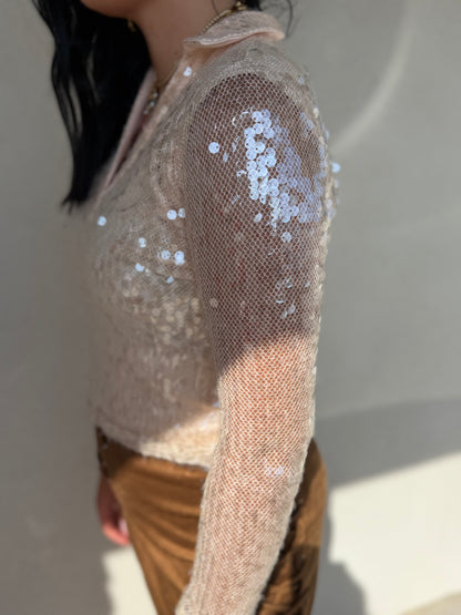 The Cher Sequin Top