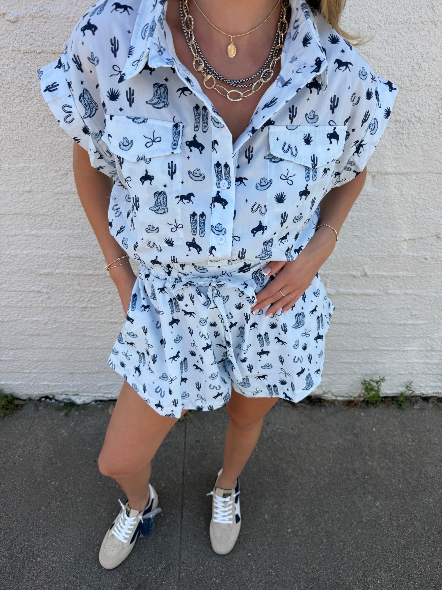 The Cowboy Cool Romper