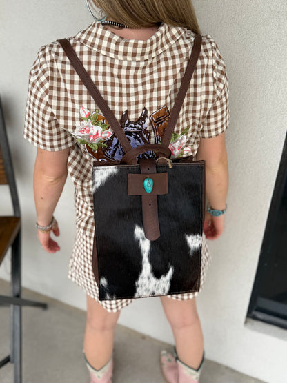 Two Bar West, Hair on Hide Backpack