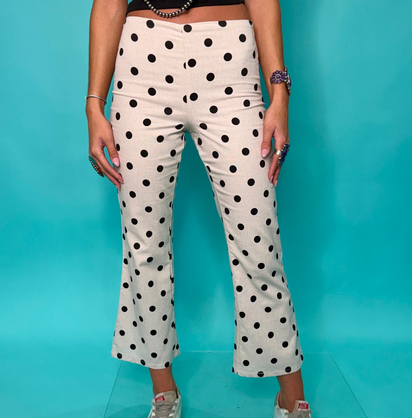 Polka Dot Capri Pants