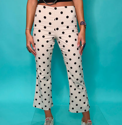 Polka Dot Capri Pants