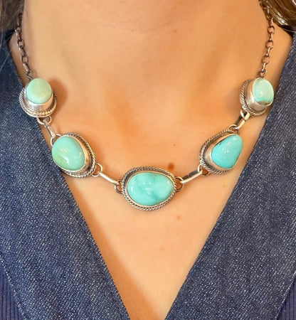 Mixed Turquoise Choker
