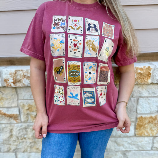 Wild Game Playing Card Tee