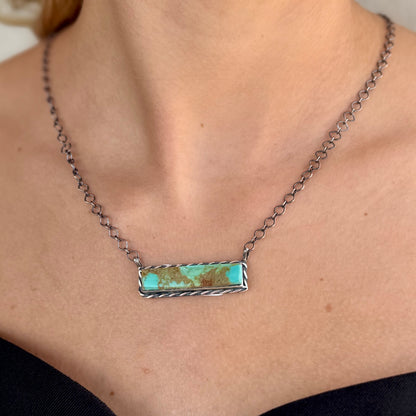 #8 Turquoise Bar Necklace