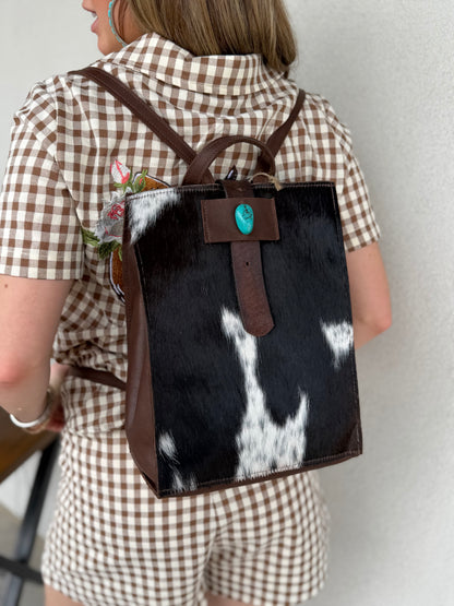 Two Bar West, Hair on Hide Backpack