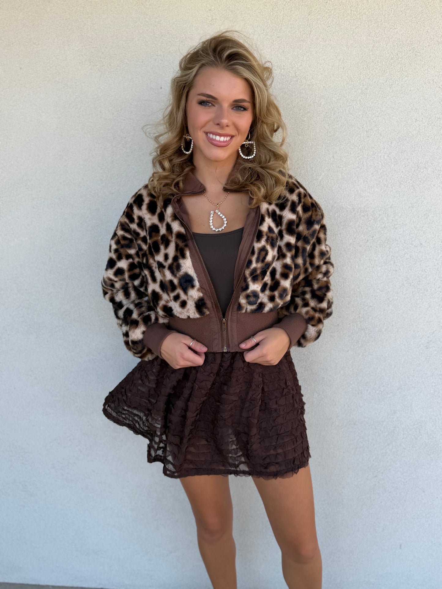 Jaylie Leopard Jacket