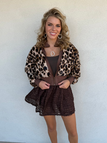 Jaylie Leopard Jacket