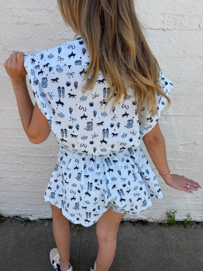 The Cowboy Cool Romper