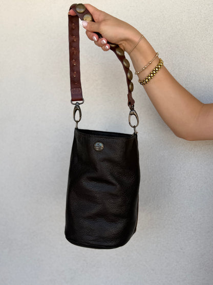 Two Bar West- Black and Brown Two Tone Large Bucket