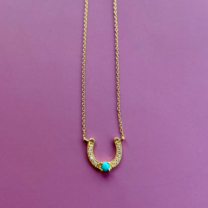 Necklace, Lucky Horse Shoe Stacker