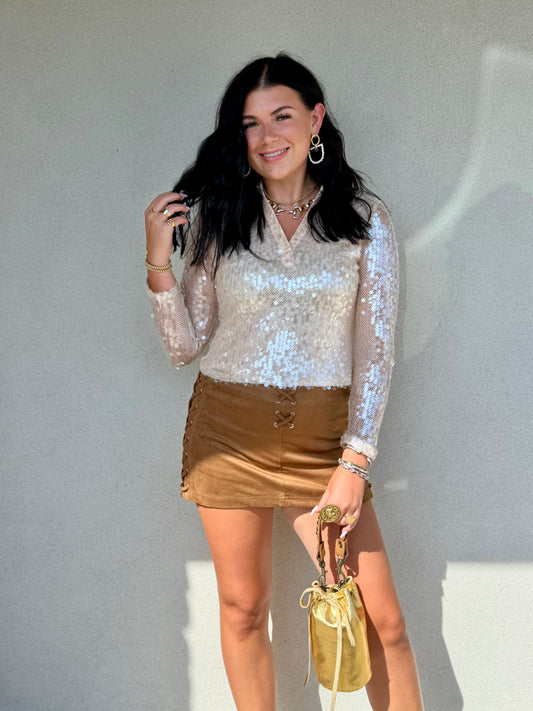 The Cher Sequin Top