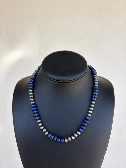 Lapis love necklace