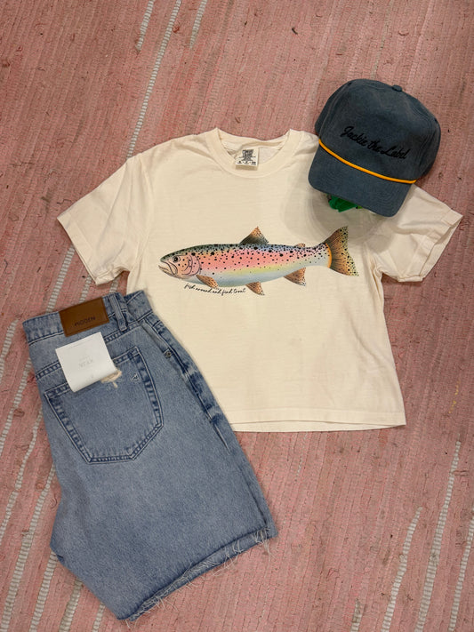 Fish Around and Find Trout tee