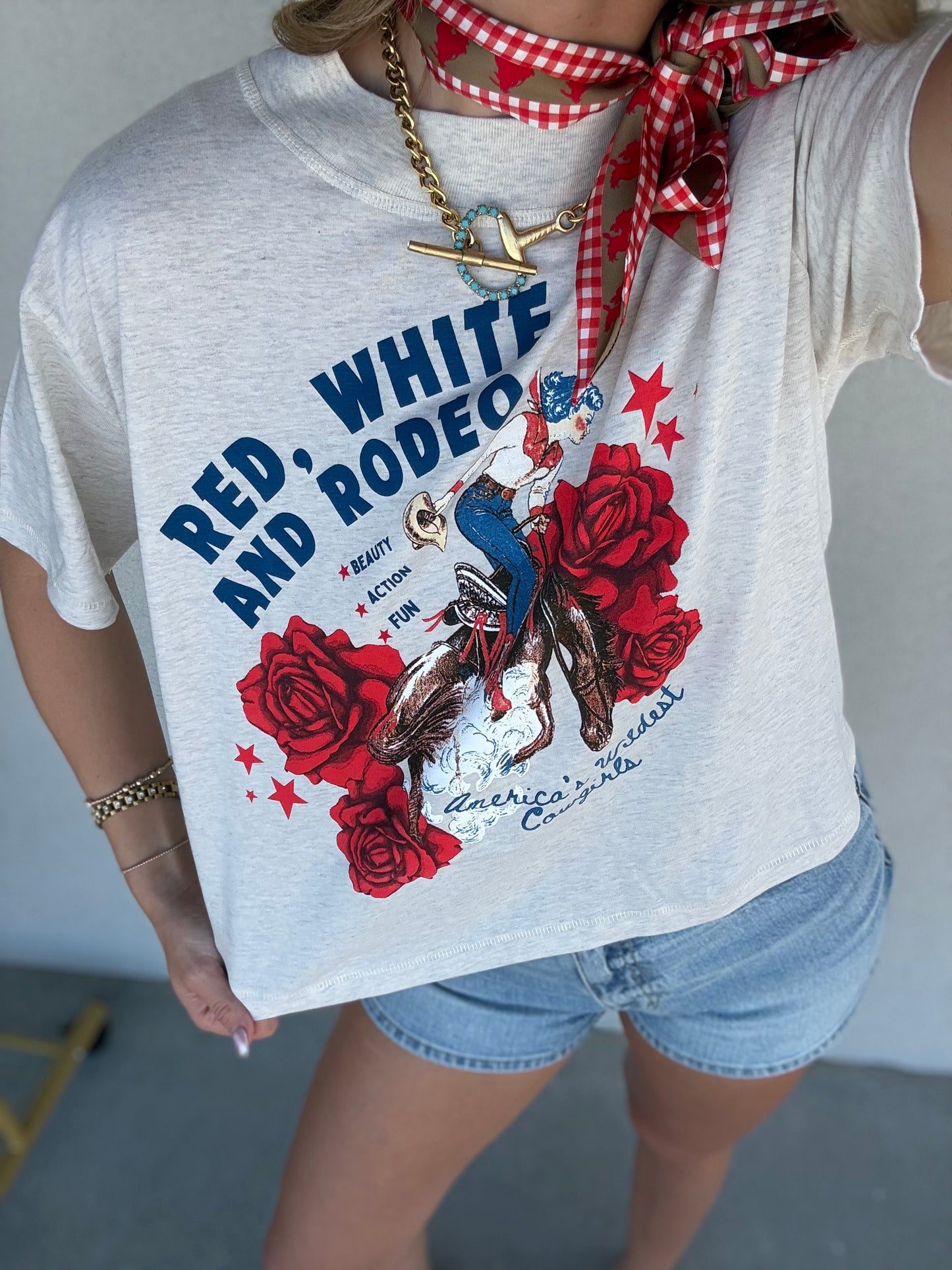 Red, White, & Rodeo Tee