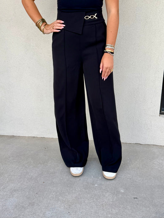 The Gold Buckle Trouser Pants