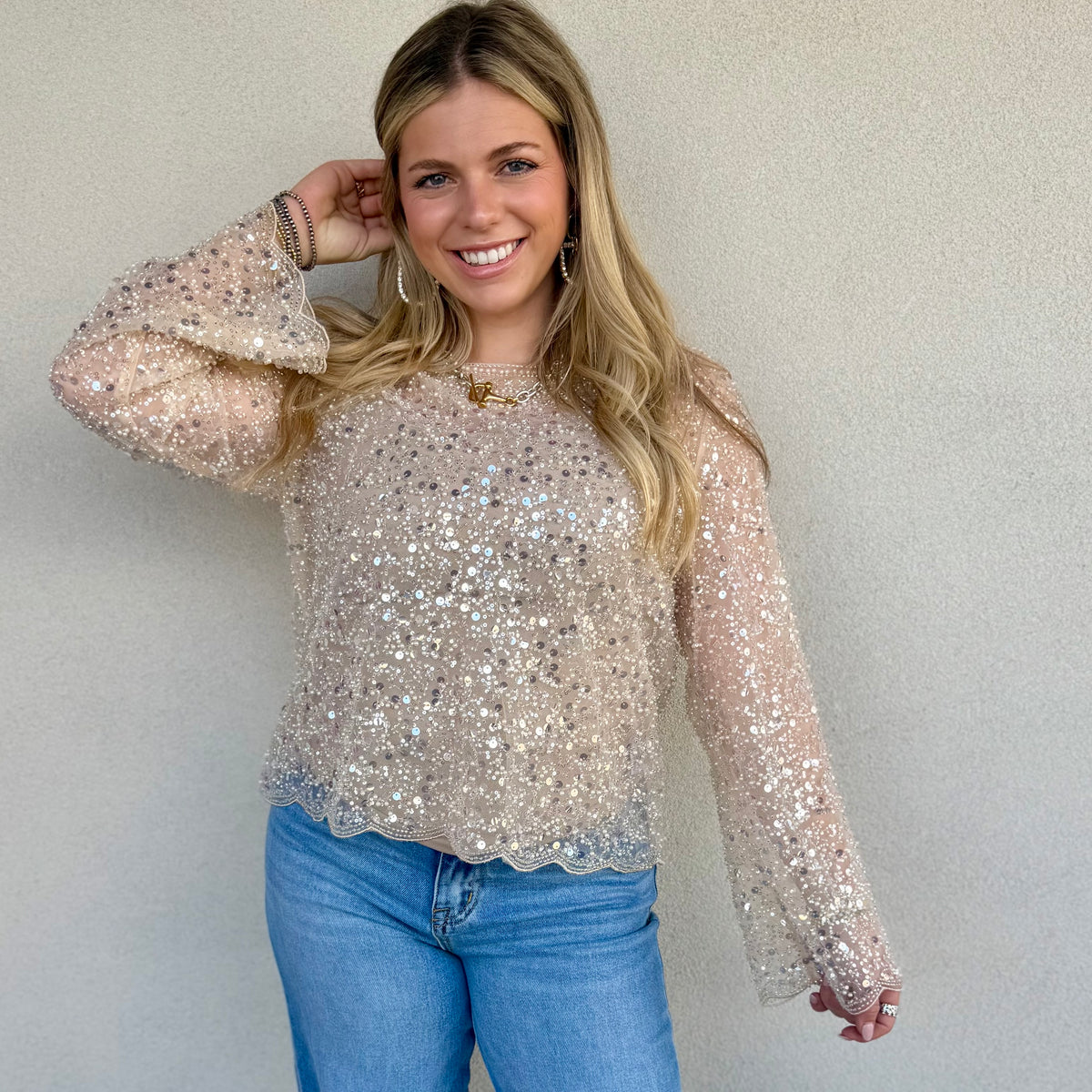 The Layla Beaded Top