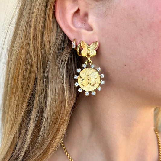 Earrings, The Flitter on Fire Dangles