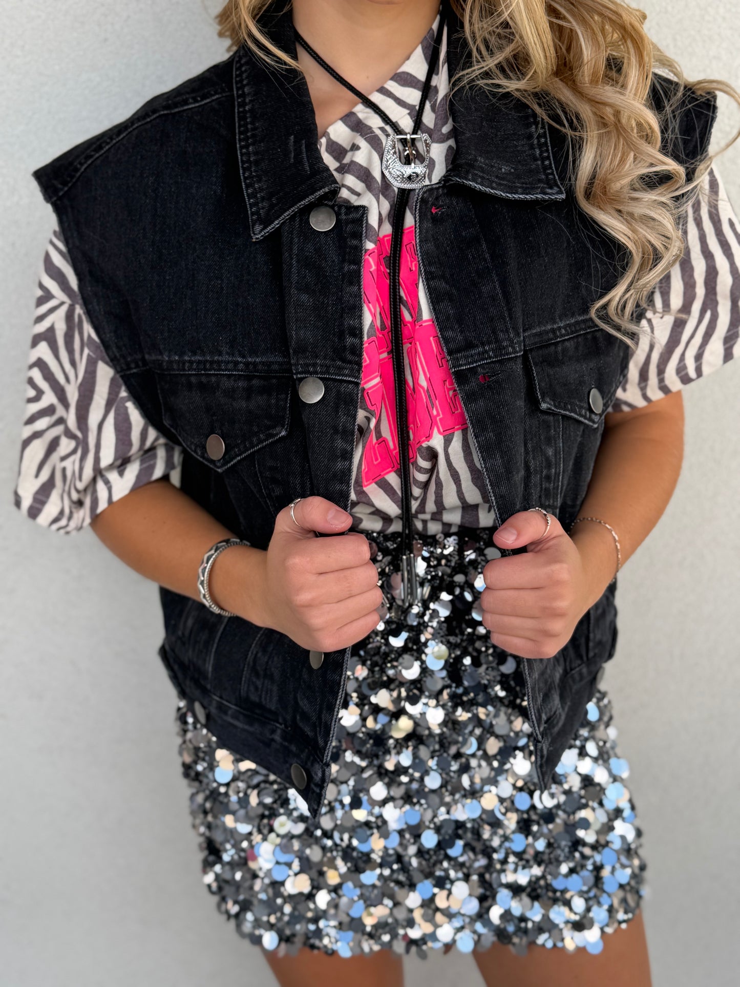 Jenna Black Denim Top