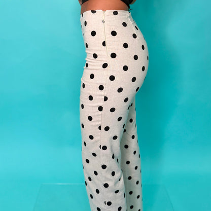 Polka Dot Capri Pants