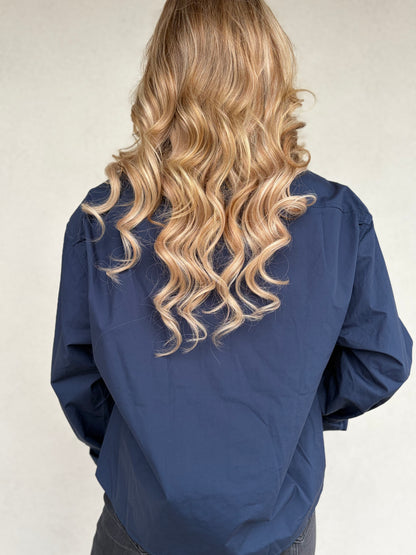 Bleu Western Button up