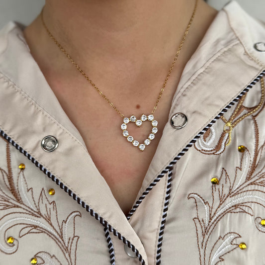The Diamond Heart Necklace