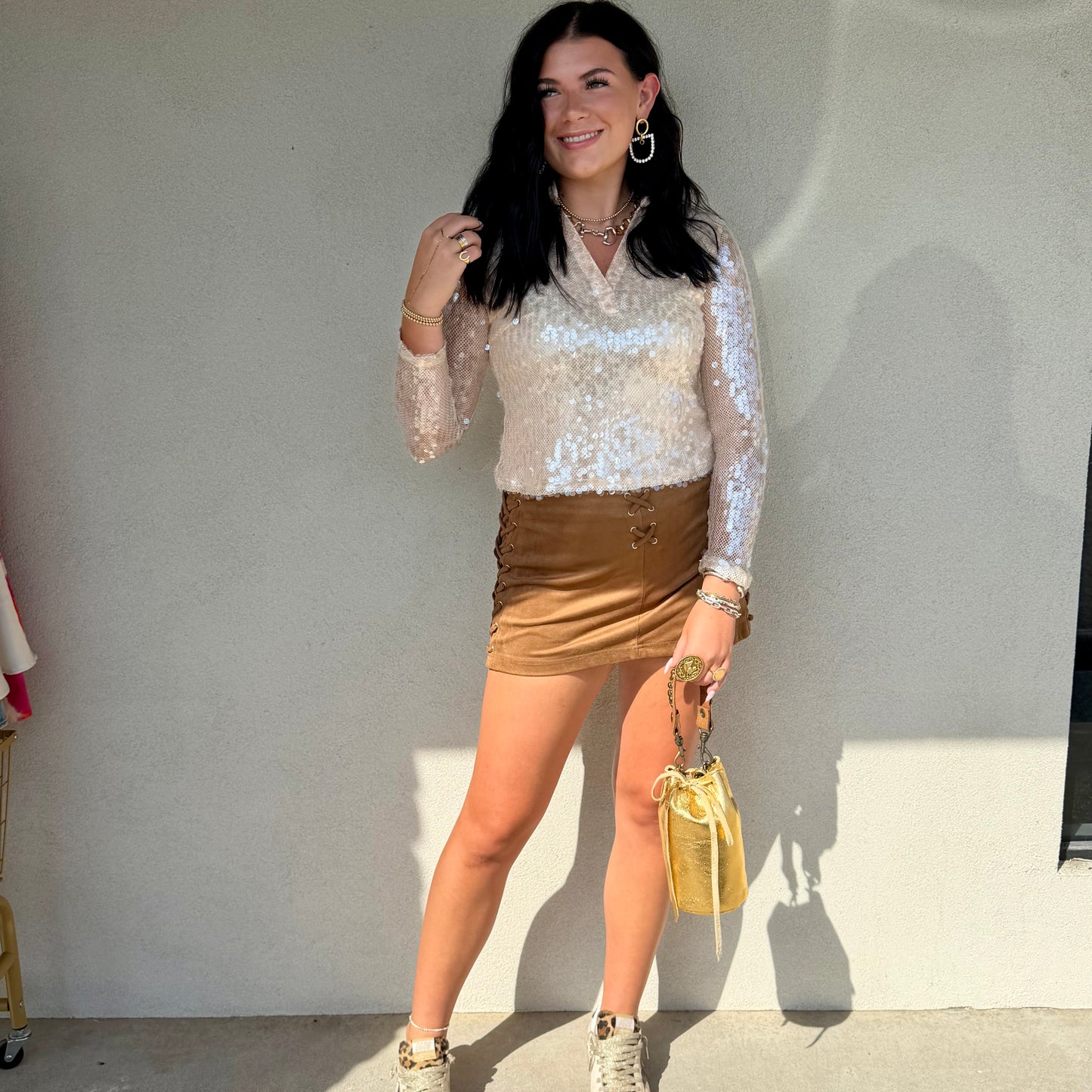 The Cher Sequin Top