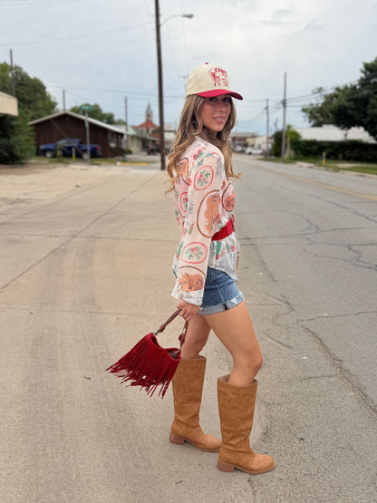 Blouse, The Wild West Chiffon Blouse