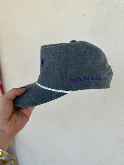Purple Butterfly Cap
