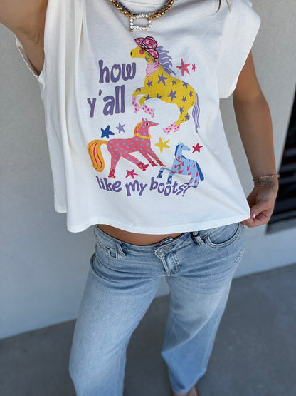 How Y’all Like My Boots Muscle Tee