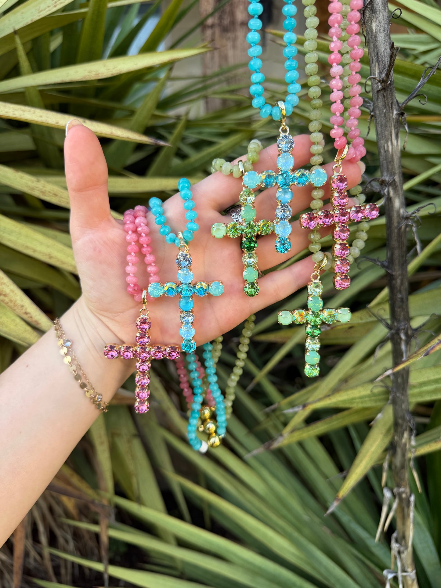 Crystal Cross Necklace