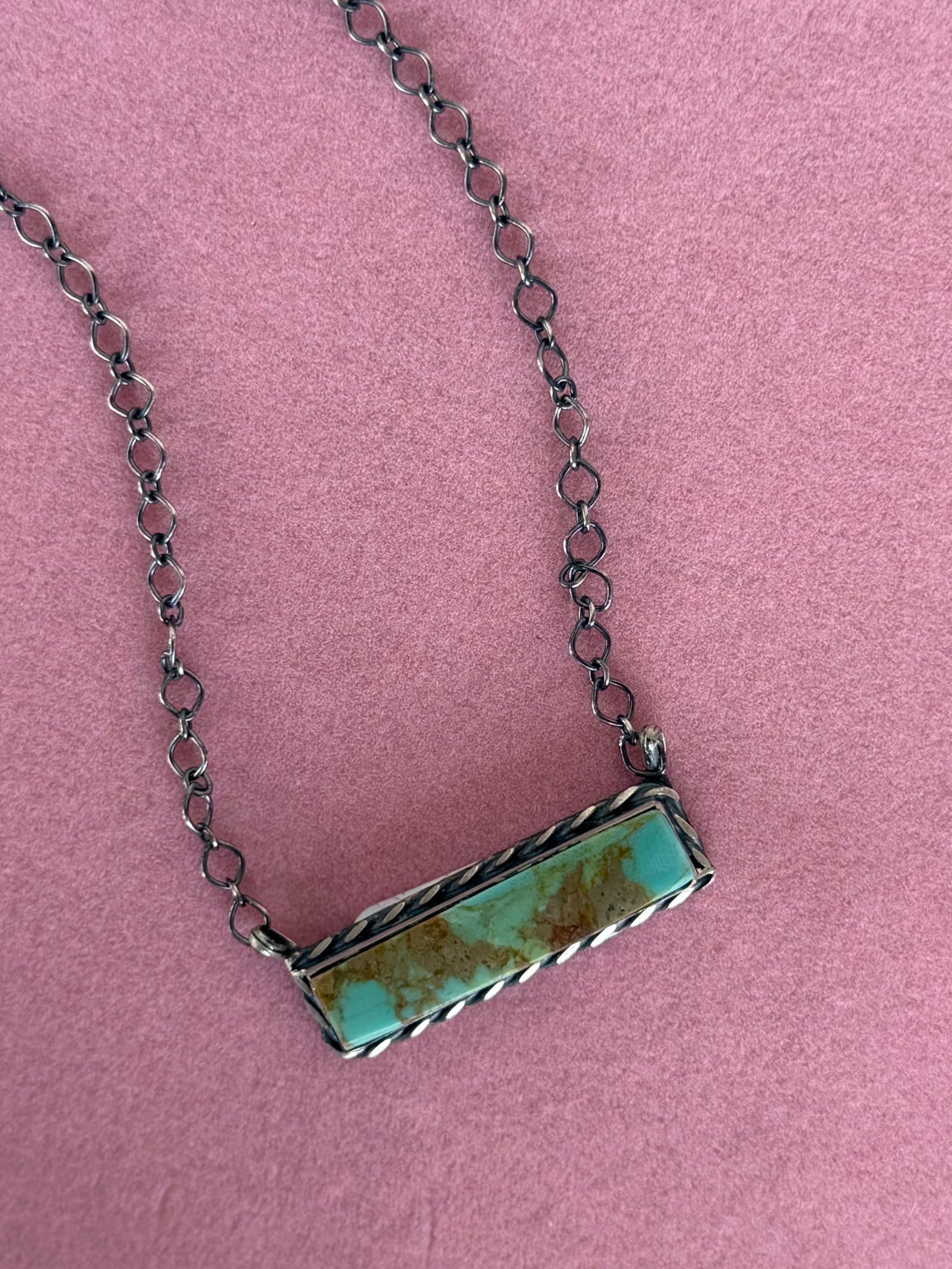 #8 Turquoise Bar Necklace