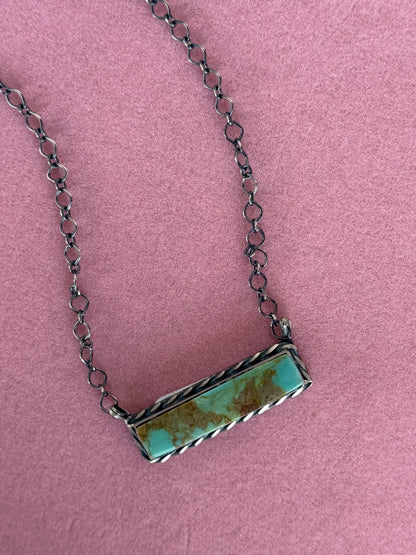 #8 Turquoise Bar Necklace
