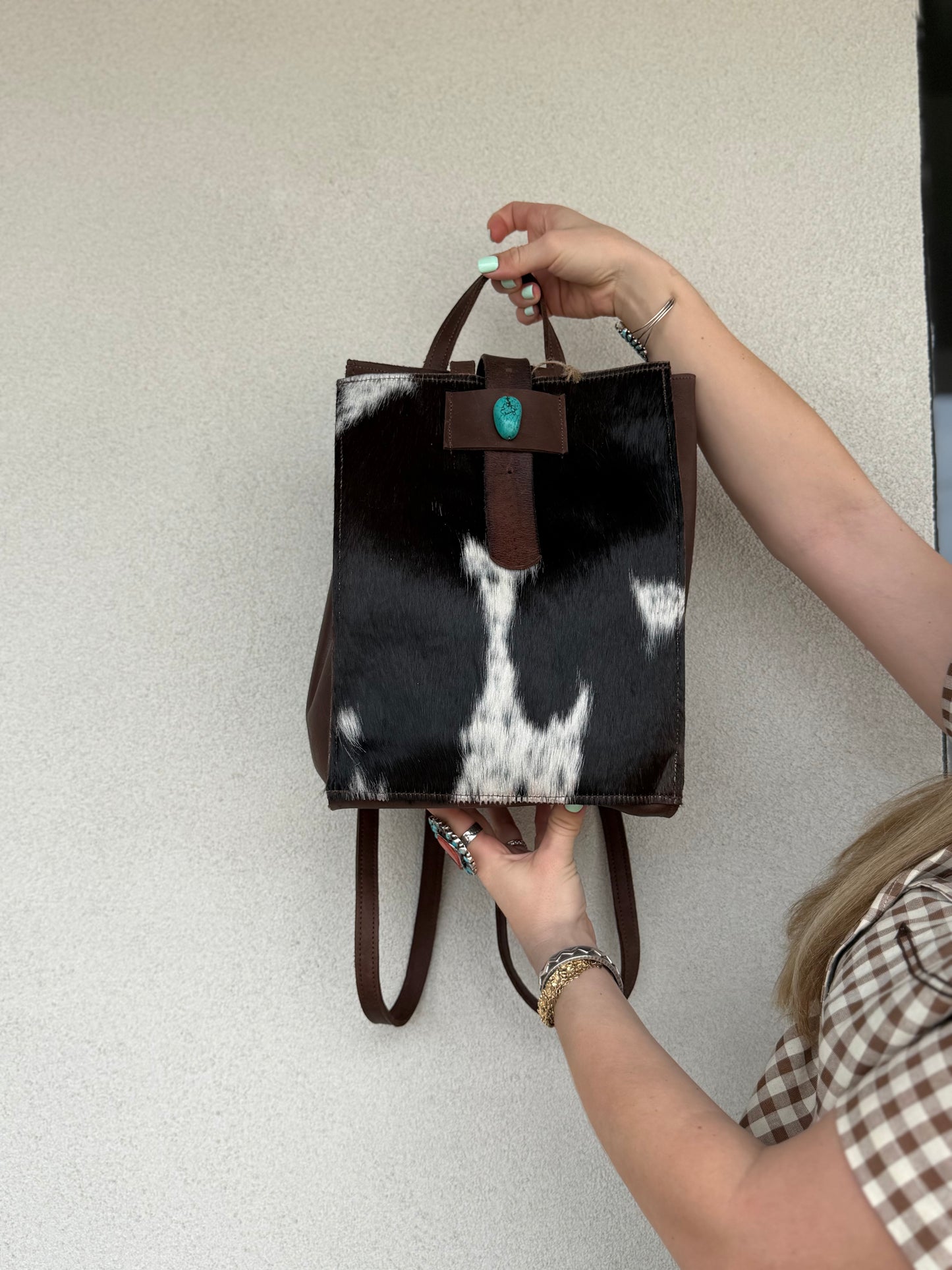 Two Bar West, Hair on Hide Backpack